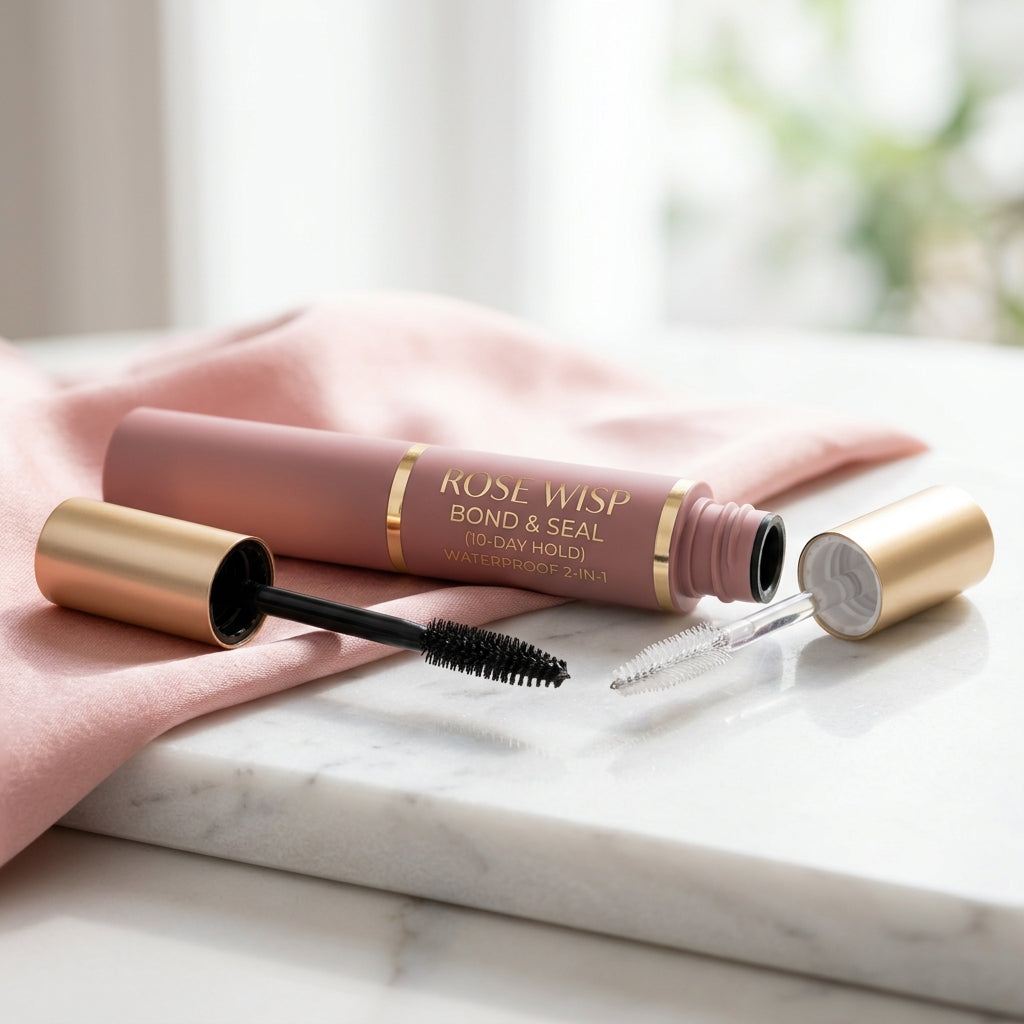 Rose Wisp 2-in-1 Waterproof Lash Bond & Seal (10-Day Hold)